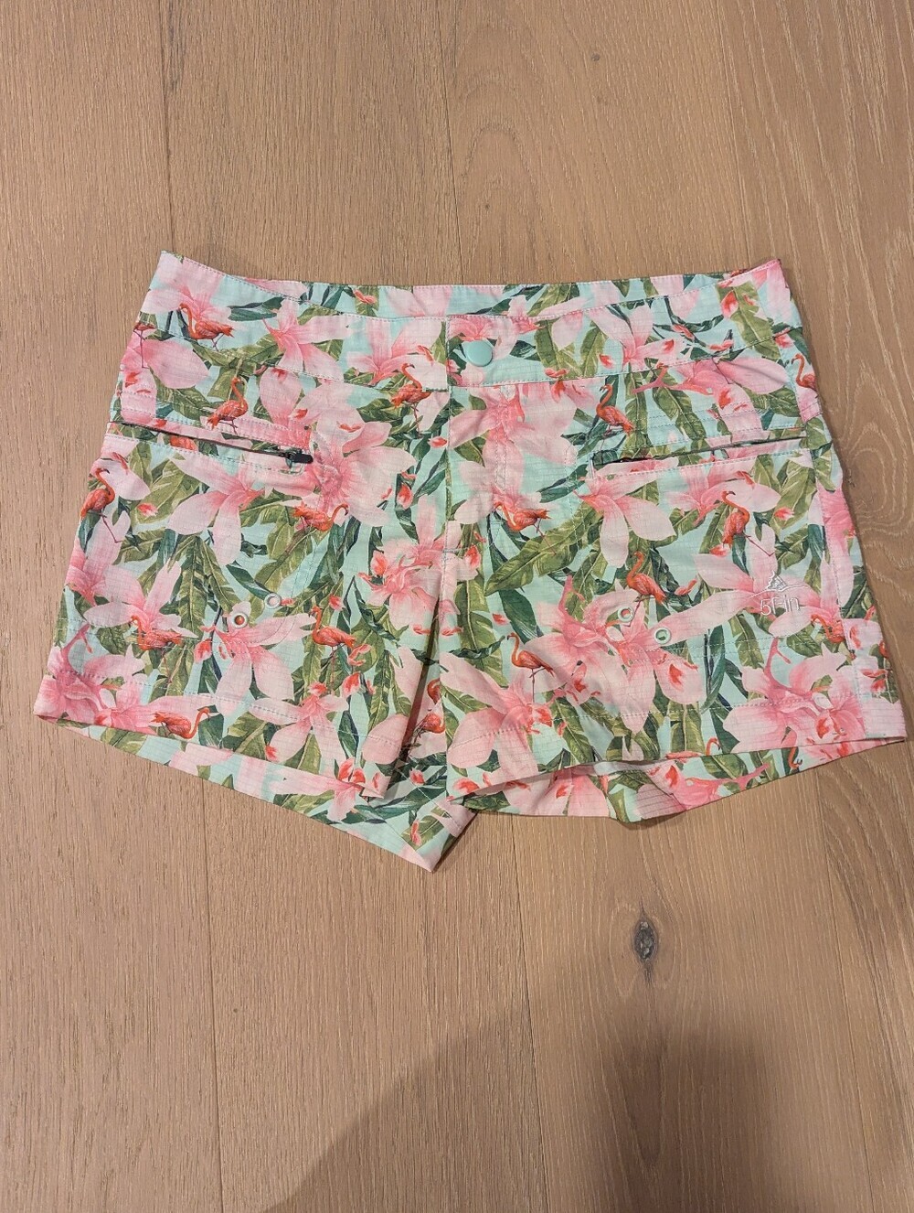 Floral Pink & Green Women's Shorts